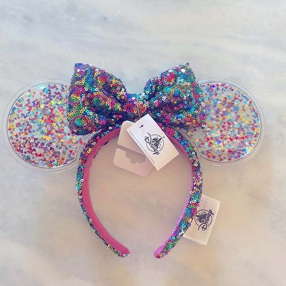 Authentic Disney Confetti/Sequence Minnie Ears - Picture 1 of 2